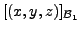 $\displaystyle [(x,y,z)]_{{\cal B}_1}$