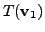 $\displaystyle T({\mathbf v}_1)$