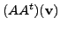 $\displaystyle (A A^t)({\mathbf v})$