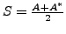 $ S =
\frac{A+A^*}{2} $