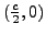 $ (\frac{c}{2}, 0)$