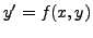 $\displaystyle y^\prime = f(x,y)$