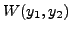 $\displaystyle W(y_1, y_2)$