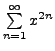 $ \sum\limits_{n=1}^\infty x^{2n}$