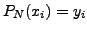 $ P_N(x_i) = y_i$