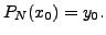 $ P_N(x_0)=y_0.$