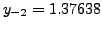 $ y_{-2}=1.37638$