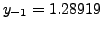 $ y_{-1}=1.28919$