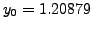 $ y_0=1.20879$