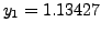 $ y_{1}= 1.13427$