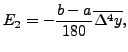 $\displaystyle E_2= - \frac{b-a}{180}\overline{\Delta^4 y},$