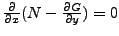 $ \frac{\partial }{\partial x} (N - \frac{\partial G}{\partial
y}) = 0$